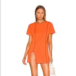 Superdown - Orange and Pink Tshirt Dress